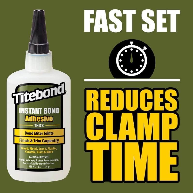 Titebond Instant Bond Wood Adhesive Thick, 2 oz. - Image 4